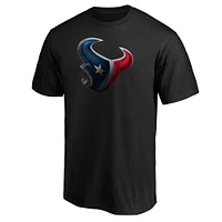 Men's Fanatics Black Houston Texans Midnight Mascot Team Logo T-Shirt
