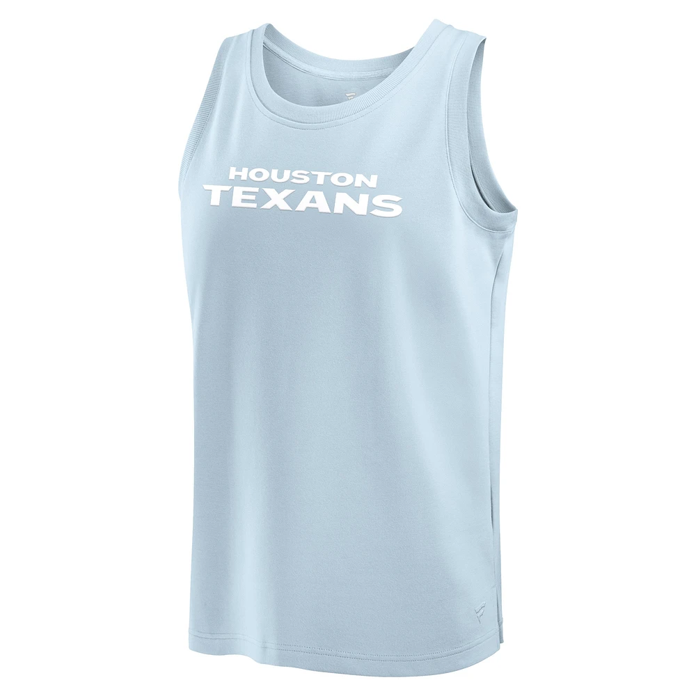 Men's Fanatics Light Blue Houston Texans Elements Tank Top