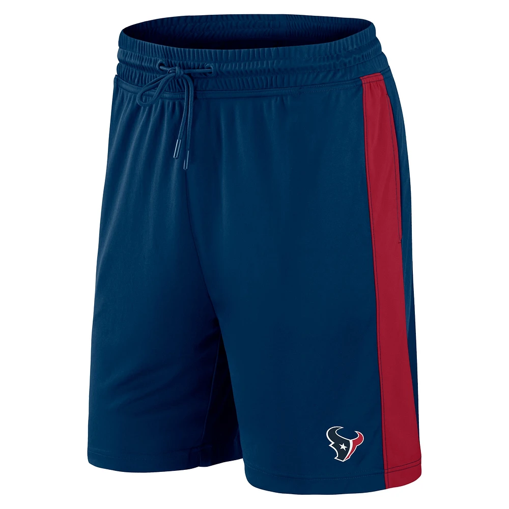 Men's Fanatics Navy/Red Houston Texans Break It Loose - Shorts