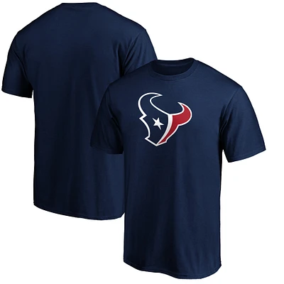 T-shirt Fanatics bleu marine pour homme avec logo de l'équipe principale des Houston Texans, taille grande et