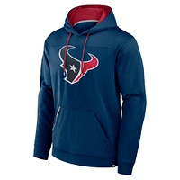 Men's Fanatics Navy Houston Texans Defender Dot Faded Pullover Hoodie