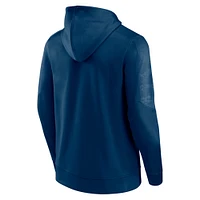 Men's Fanatics Navy Houston Texans On The Ball Pullover Hoodie