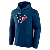 Men's Fanatics  Navy Houston Texans Primary Logo Pullover Hoodie