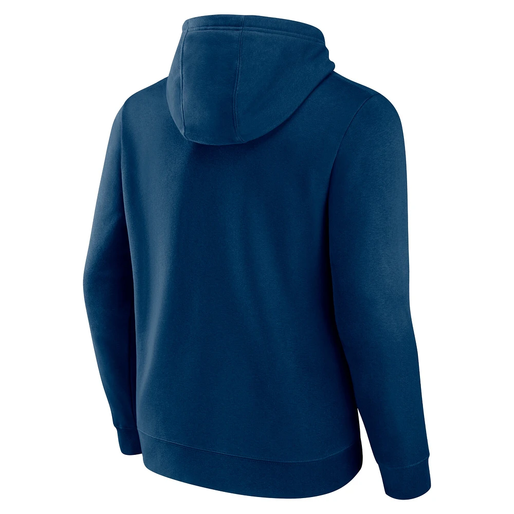 Men's Fanatics  Navy Houston Texans Primary Logo Pullover Hoodie