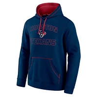 Men's Fanatics Navy Houston Texans Tiebreaker Pullover Hoodie