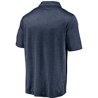 Men's Majestic Navy Houston Texans Iconic Striated Polo