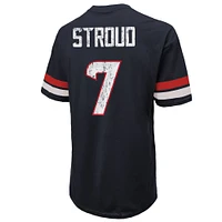 Men's Majestic Threads C.J. Stroud Navy Houston Texans Oversized Name & Number T-Shirt