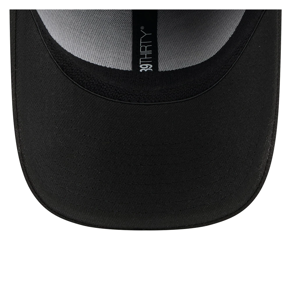 Men's New Era Black Houston Texans on 39THIRTY Flex Hat