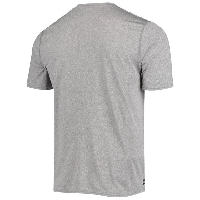 T-shirt pour homme New Era gris chiné Houston Texans Combine Authentic Game On