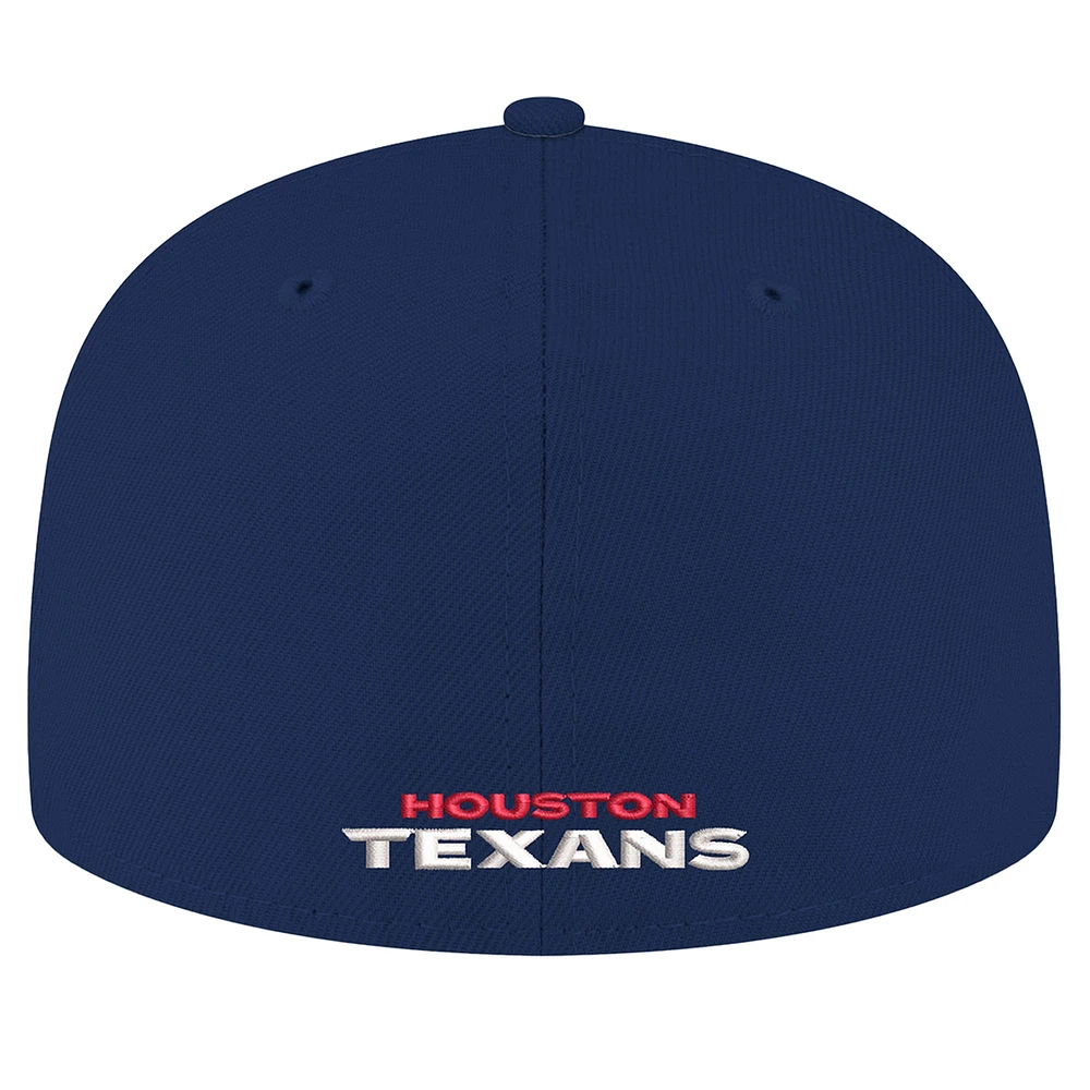 Men's New Era Navy Houston Texans Flawless 59FIFTY Fitted Hat