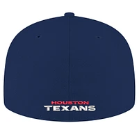 Men's New Era Navy Houston Texans Flawless 59FIFTY Fitted Hat