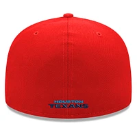 Men's New Era Red Houston Texans Omaha 59FIFTY Fitted Hat