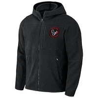 Men's NFL x Darius Rucker Collection by Fanatics  Black Houston Texans Sherpa Full-Zip Hoodie