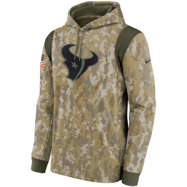 Homme Nike Camo Houston Texans 2021 Salute To Service - Therma Performance Pullover Hoodie
