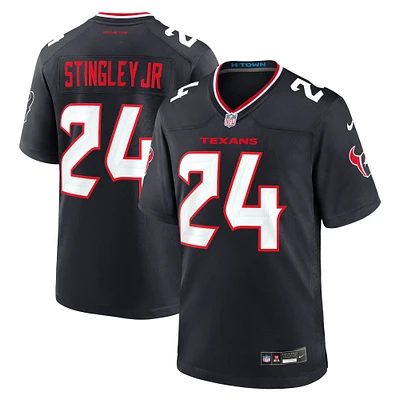 Maillot de match Nike Derek Stingley Jr. pour hommes, bleu marine, Houston Texans