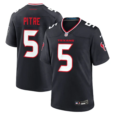 Maillot de match Nike Jalen Pitre des Houston Texans pour homme, bleu marine