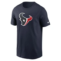 Men's Nike  Navy Houston Texans Fan Gear Primary Logo T-Shirt