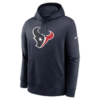 Men's Nike Navy Houston Texans Rewind Club Logo Pullover Hoodie