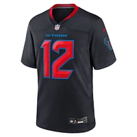 Men's Nike Nico Collins  Navy Houston Texans 2nd Alternate Game Jersey