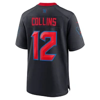 Men's Nike Nico Collins  Navy Houston Texans 2nd Alternate Game Jersey