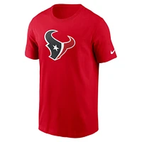 Men's Nike  Red Houston Texans Fan Gear Primary Logo T-Shirt