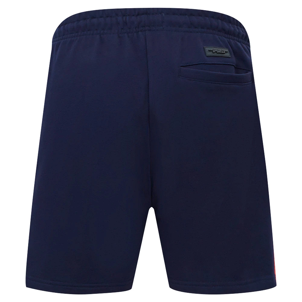 V110751 TEXAN NAVY H*TOWN M FLC SHORT SHTMEN FHT3410609-MDN