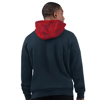Men's Starter Navy Houston Texans Thursday Night Gridiron Pullover Hoodie