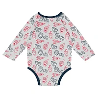 Newborn & Infant Houston Texans Little Champ Long Sleeve Bodysuit, Pants Cuffed Knit Hat 3-Piece Set