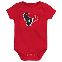 Newborn & Infant Houston Texans Team Starter 3-Pack Bodysuit Set