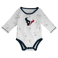 Newborn & Infant White/Navy Houston Texans Dream Team Bodysuit Pants Hat Set