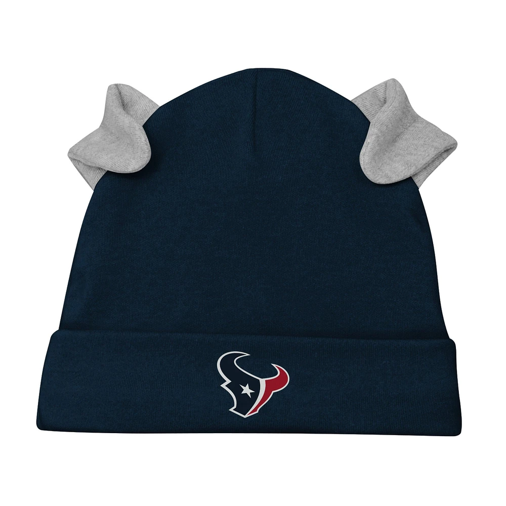 Newborn & Infant White/Navy Houston Texans Dream Team Bodysuit Pants Hat Set