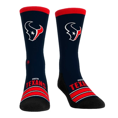 Chaussettes unisexes Rock Em Crew à rayures Gametime des Houston Texans