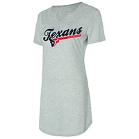 Women's Concepts Sport Gray Houston Texans Petition Knit Nightshirt
