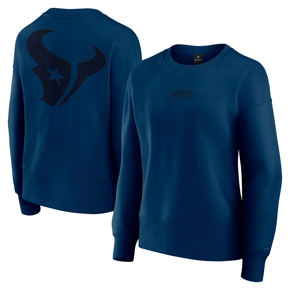 Women's Fanatics Navy Houston Texans Elements Pullover Sweatshirt
