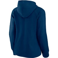 Women's Fanatics Navy Houston Texans First Contact Pullover - Hoodie
