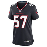 Maillot de match Nike Blake Fisher bleu marine pour femme des Houston Texans