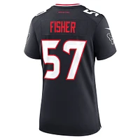 Maillot de match Nike Blake Fisher bleu marine pour femme des Houston Texans