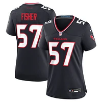 Maillot de match Nike Blake Fisher bleu marine pour femme des Houston Texans