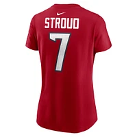 T-shirt Nike C.J. Stroud pour femme avec nom et numéro de joueur des Houston Texans, rouge