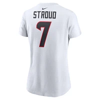 T-shirt Nike C.J. Stroud pour femme avec nom et numéro de joueur des Houston Texans