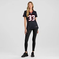 Maillot de match Nike Dare Ogunbowale bleu marine pour femme des Houston Texans