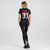 Maillot de match Nike Dare Ogunbowale bleu marine pour femme des Houston Texans