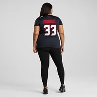 Maillot de match Nike Dare Ogunbowale bleu marine pour femme des Houston Texans