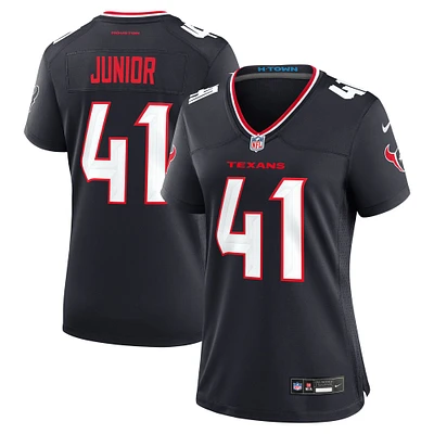 Maillot de match Nike Gregory Junior bleu marine pour femme des Houston Texans