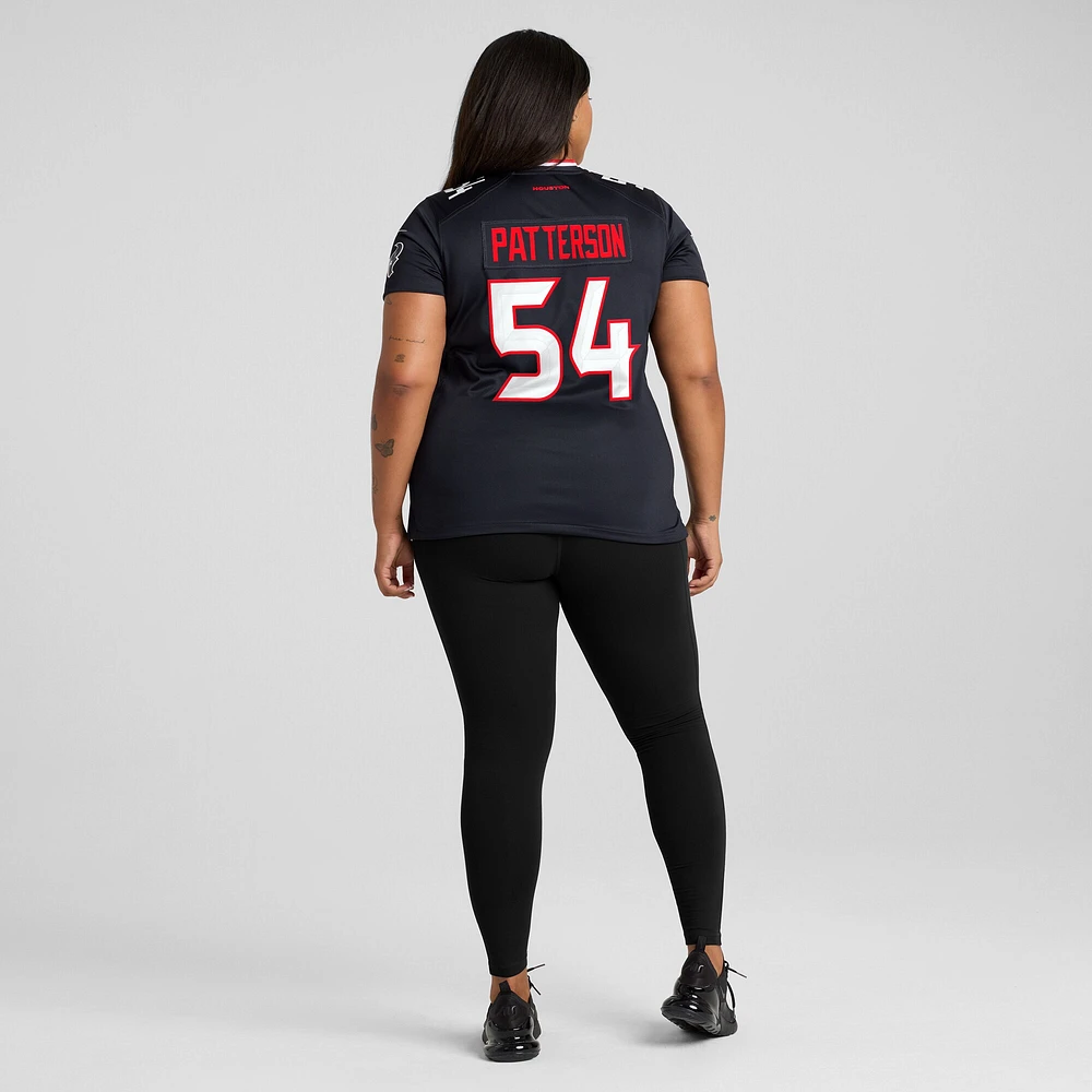 Maillot Nike Jarrett Patterson bleu marine pour femme des Houston Texans