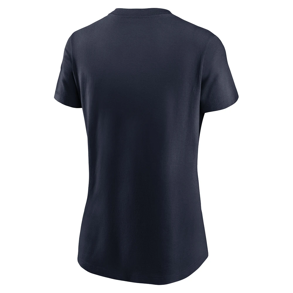 Women's Nike Navy Houston Texans  Primary Logo T-Shirt