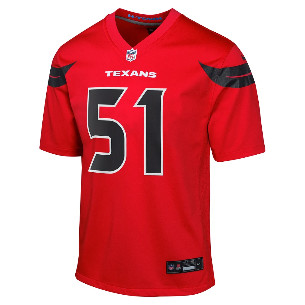 Youth Nike Will Anderson Jr. Red Houston Texans Alternate Game Jersey