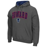 Men's Colosseum Gray Howard Bison Isle Pullover Hoodie