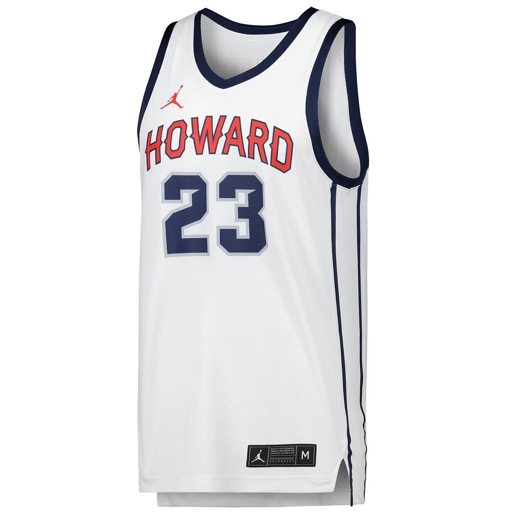Men's Jordan Brand Michael White Howard Bison Replica Basketball Jersey