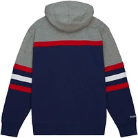 Men's Mitchell & Ness Navy Howard Bison Head Coach Pullover Hoodie